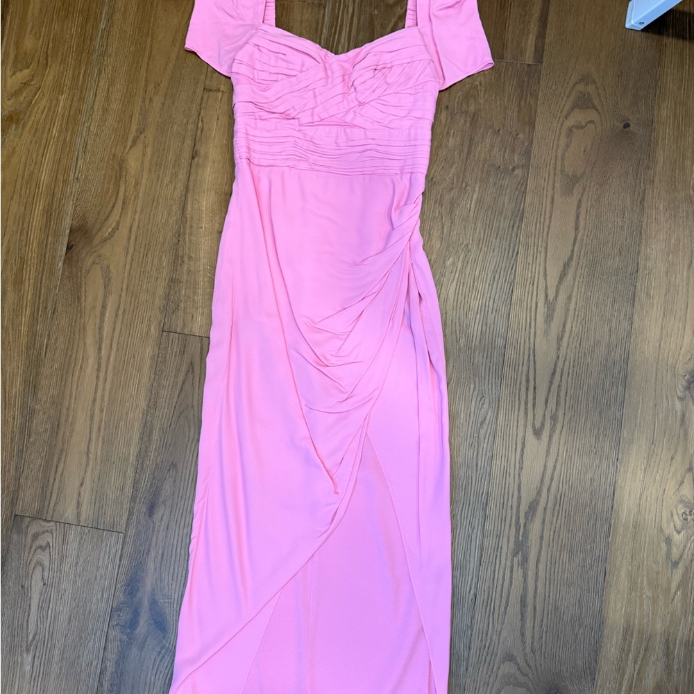 Pink Self-Portrait Pink Midi Dress
